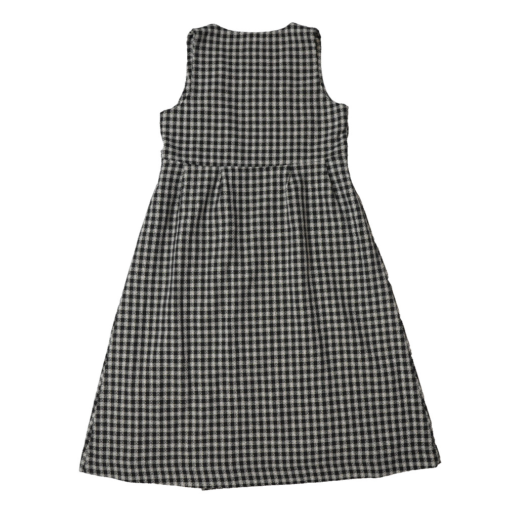 Teen Plaid Blazer Dress Sz XL Open Front Gold Button Double Breasted V-Neck NWT - Picture 2 of 13